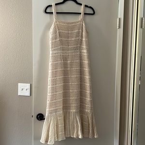 Antonio Melani Knit Cream Midi Dress size 6